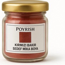 Poyrish Kırmızı Bakır Sedef Mika Boya 10 Gr.