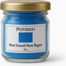 Poyrish Mavi Granül Mum Boyası 10 gr