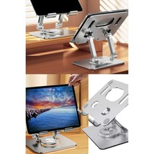 Munico Ayarlanabilir Kaymaz Kaliteli Ipad Tablet Standı Katlanabilir Braket Standı Kaymaz Soğutma Tutucu
