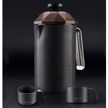 UltraMint Paslanmaz Çelik French Press 600 Ml, Şık ve Dayanıklı Kahve Demleme Aracı