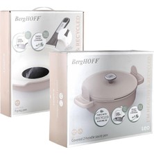 Berghoff Leo Phantom Pilav Tenceresi 28 cm ve Kızartma Tavası 28 cm Latte