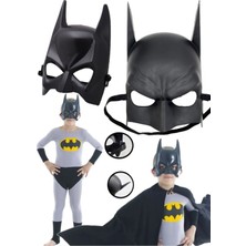 Munico Cosplay Çocuk Günü ve Diğer Etkinlikler Için Siyah Batman Hayranları Için Siyah Maske Kostüm Partisi