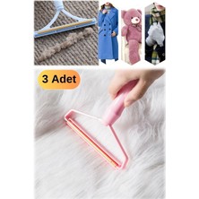 Munico 3 Adet Giysi Tiftik Pamuk Tüy Toplayıcı Çift Taraflı Fırça Elbise Bakım Taşınabilir Set