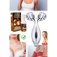 Munico 3 Başlıklı Masaj Aleti + 100 ml & Toparlayıcı Losyon Göğüs Spreyi Sıkılaştırıcı Prof