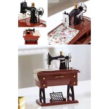 Munico Mini Dikiş Makinesi Doğum Günü Hediyesi Müzik Kutusu Masa Dekorasyonu Eğlenceli Tatlı Dekor Nostalji