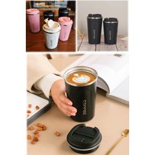 Munico Paslanmaz Çelik Çay & Kahve Termosu Şık Tasarım Unisex Kapaklı Damlatmaz Isı Emici Termos Kamp Yolcu