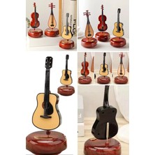 Munico Çocuklar Için Faydalı Müziğe Teşvik Edici Tatlı Müzik Kutusu Elektro Gitar Modeli Hareket Edenli