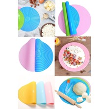 Munico Hamur Şekillendirme Pedi Yuvarlak Silikon Kek Yoğurma Hamuru Mat Erişte Pişirme Mutfak Aracı Chef