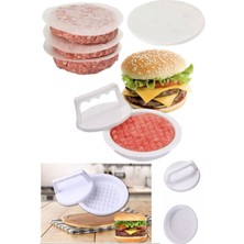 Munico Et Izgara Burger Üretme Aparatı Plastik Dereceli Hamburger Eti Yapımı Yapışmaz Kalıp Prof