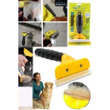 Munico Kedi & Köpek 10 cm Tüy Toplayıcı Metal Fırçalı Tarak Büyük Irkları Full Bakım Pet Temizlik Tarağı