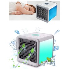 Munico Akıllı Soğutucu Fan Cihazı Masaüstü Oda Ev Ofis Mini Otomatik Soğutucu Klima Fan Cihazı Portatif Yaz