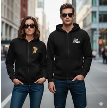 Etoile Studio Sevgili Kombini Sweatshirt Unisex 2 Iplik Kapşonlu Fermuarlı 2 Adet Fiyatı Tomm Jeery