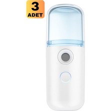 Munico 3 Adet Taşınabilir Tuşlu Kolonya Dezenfektan Hava Nemlendirici Mini Araba Ofis Serin Buhar Makinesi