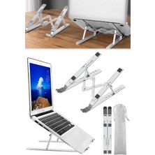 Munico Leptop Macbook & Notebook Tamamen Katlanabilir Taşınabilir Laptop Yükseltici Aliminyum Stand Dizüstü