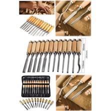 Munico Ahşap Takımı Kalem Çantalı Takım 12'li El Ahşap Torna Seti Marangoz Manuel Keski Ş  Için Ideal Seçim