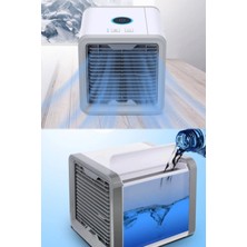 Munico Mini Klima Profesyonel Oda Gamer Ofis Fanı Soğutucu Set Masa Üstü Su ile Çalışan Akıllı Soğutucu Fan