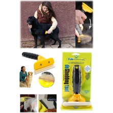 Munico Kedi & Köpek 7 cm Tüy Toplayıcı Metal Fırçalı Tarak Orta Irkları Full Bakım Pet Temizlik Tarağı