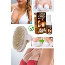 Munico Doğal At Kılı Fırça + Göğüs Sıkılaştırıcı & Orjinal Göğüs Spreyi Toparla Dikkat Çeken Göğüs