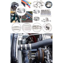 Munico Yakıt Klipsi Çelik Dişli Kelepçeleri Sonsuz Kolay Paslanmaz Ayarlanabilir Bandı Vida Borusu Hortum