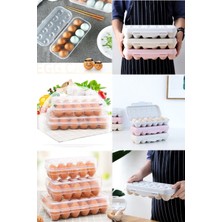 Munico Şeffaf Istiflenebilir Yumurta Depolama Kutusu ile Yaratıcı Ev Taze Tutma Yumurta Depolama Kutusu Pvc