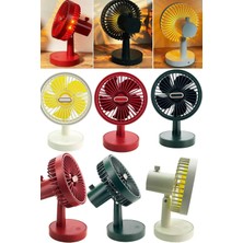 Munico Masaüstü Küçük Fanlı Yatakhane Fanı Duvara Monte Mini Küçük Işıklı Masa Üstü Lambası Güzellik Masası