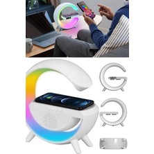 Munico Akıllı Rgb Çalar Saat Uyandırma Işığı Yatak Odaları Için Çalar Saatler Hızlı Kablosuz Şarj Cihazı