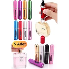 Munico Seyehat Cep Şık Taşınabilir ml Parfüm Şişesi 5 Mini Şişe Lüx Tasarım Doldurulabili  Için Ideal Seçim