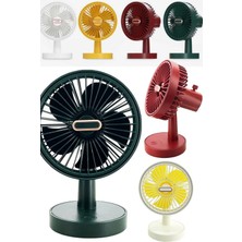 Munico Masaüstü Küçük Fanlı Duvara Monte Mini Küçük Tavan Fanı LED Işıkları Güzellik Masası Lamba Fanı