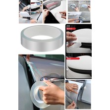 Munico 3 Metre x 3 cm Araba Şeffaf Film Koruyucu Kapı Kaput Bagaj Ses Emici Çizik Kenarı Koruma