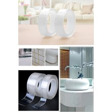 Munico Taraflı Nano Yapıştırıcı Halı Tablo Temiz Çift Yapıştırıcı Teknolojili Bant Güçlü   Için Ideal Seçim