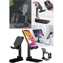 Munico Ipad Iphone Için Katlanabilir Tablet Cep Telefonu Masaüstü Tel Masa Tutucu Ayarlanabilir Masa Standı
