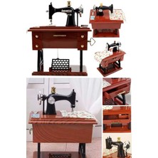 Munico Müzik Kutusu Dikiş Makinesi Müzik Kutusu Avrupa El Sanatları Retro Dikiş Clockwork Ev Dekorasyon Şık