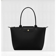 Shelilah Katlanır Fermuarlı Kadın Siyah El ve Kol Çantası Kumaş