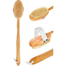 Munico Profesyonel Masaj Fırçası Doğal Selülit Fırçası Doğal At Kılı Tüm Vücut Cilt Bakım