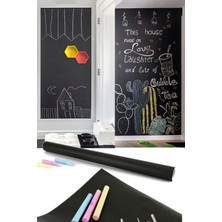 Munico Duvar Masa Dolap Yapıştırılabilir Kara Tahta Sticker Pro Evde Eğitim Ders Dershane Özel Ders Tahta