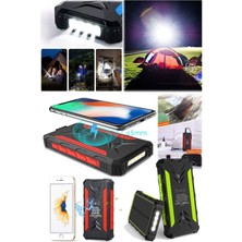 Munico 10 Kere Telefonun Şarjını Fulleyen Powerbank 20.000 Mah El Fenerli Su Geçirmez Deprem Güneş Paneli