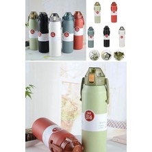 Munico Dev Boy Termos Spor Kamp Okul Için Yalıtımlı Büyük Kapasiteli Sıcak ve Soğuk Su Kahve Çay Termosu