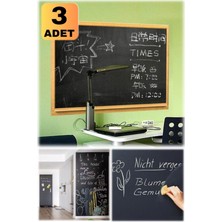 Munico 3 Adet 60X200CM Çıkarılabilir Kara Tahta Blackboard Sticker Duvar Çıkartması Evde Sticker Kara Tahta