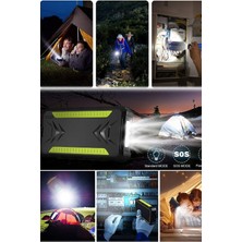 Munico Deprem ve Afetler Için Fenerli Aydınlatıcı 20.000 Mah Solar Güneş Enerjili Powerbank Şarj Aleti Pro