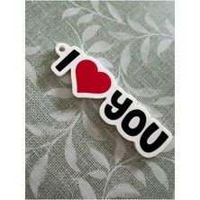 TriVox3D I Love You Anahtarlık