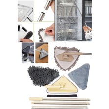 Munico Köşelere Girebilen Tavan Fayans Parke Temizleyici Teleskopik Sap Vileda Tablet Paspas Temizlik Seti