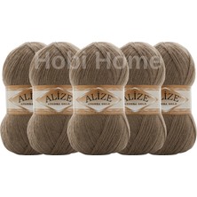 5'li Paket Alize Angora Gold 991- Kahverengi