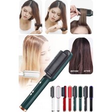 Munico Çok Kıvırıcı Iyon Saç Tarak Isı Düzleştirici Hızlı Düzleştirici Fonksiyonlu Negatif Elektrikli Fırça