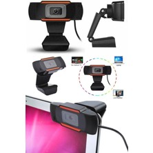 Munico Pc Laptop Zoom Skype Için Mikrofon ile Mikrofon Web Kamera ile 1080P Hd USB Webcam Kamera Siyah Pro