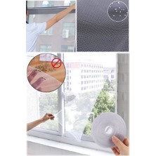 Munico Pratik Pencere Sineklik Tül Cibinlik 150 x 130 cm Ev Oda Camı Için Standart Perde