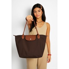 Shelilah Katlanır Fermuarlı Kadın Siyah El ve Kol Çantası Kumaş