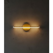 Aplik LED Tablo Üstü Tablo Yanı Şerit LED Işık Modern Tasarım (Pilli) (Gold)