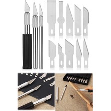 Munico Mimari Bıçak Neşter Seti Kutulu Maket 13 Başlıklı Mühendislik Mimar Gravür Ahşap Heykel Çömlek Oyma