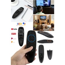 Munico Arkadan Aydınlatmalı Hava Fare Ses Kontrolü Işık Mini Kablosuz Akıllı Uzaktan Kumanda Android Tv