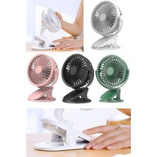 Munico Yeni Taşınabilir Küçük 360° Klips Fan USB Pro Masaüstü Fan Mini Dış Mekan Fanı Mandallı Kaliteli